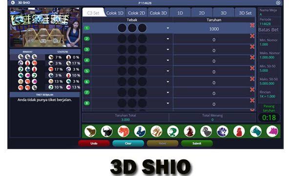 Permainan 3D Shio IDN Live Casino